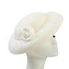 Adjustable Pearls Bucket Hat Wedding Guest Flower Embellished Hat For Beach Parties Outdoor Event
