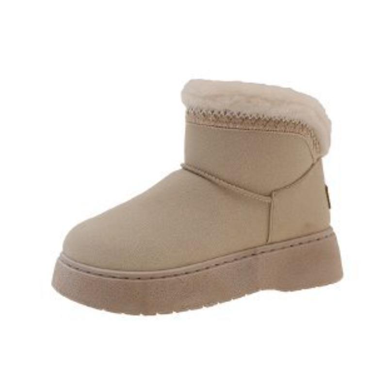 

Женские зимние меховые сапоги с плюшевой подкладкой, с одним стременем для стопы, теплые, холодостойкие, легкие, для пеших прогулок, водонепроницаемые, нескользящие, с пушистым голенищем, зимние сапоги, хлопковая обувь 42