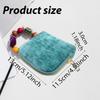 Case Organizer for Rings Bracelets Necklaces Earrings Velvet Chenille Tassel Zipper Storage Bag