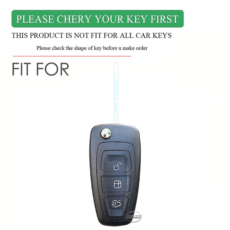Silicone Car Remote Key Cover Case For Ford Ranger C-Max S-Max Focus Mk3 Galaxy Mondeo Transit Tourneo Custom