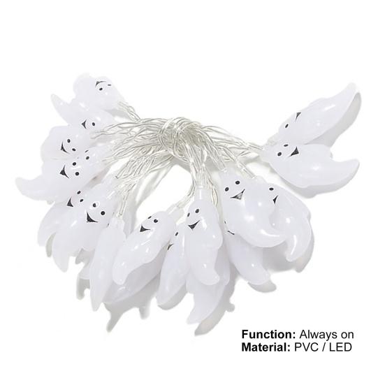 Ghosts String Lamps Decorative Long Service Life PVC Unique USB LED Ghosts String Lamps for Party