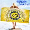 Al-Nassr Print Beach Towel, Large Soft Quick Dry Towel for Beach Camping Swimming
