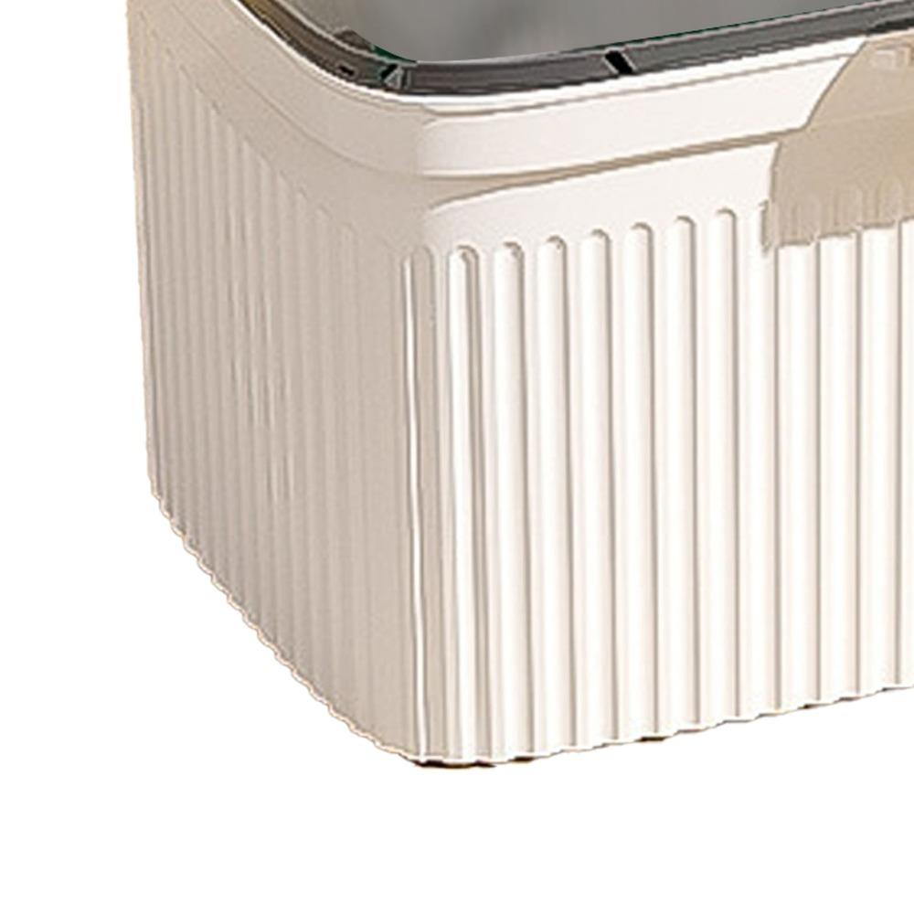 Emergency Preparedness PP Medicine Box Big Capacity White Color First Aid Case Durable 2 Tiers Portable Storage Box Household