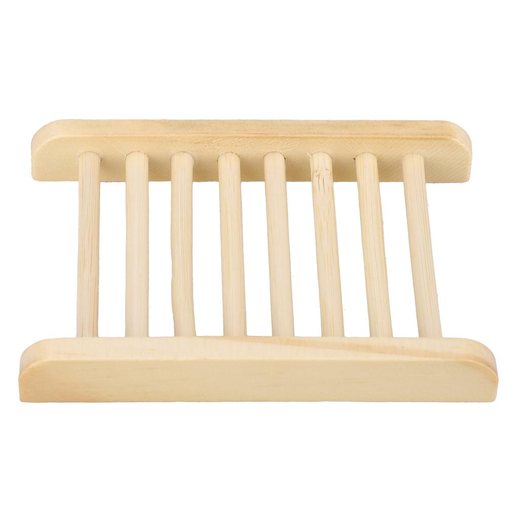 Seifenhalter aus Holz Handgemachte Seifenbox Auslaufsichere Trockene Badezimmer Seifenschale Holzscheibe Seifenbox