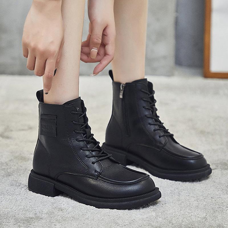 INS Trend Martin Boots Women's Fashion Casual Short Boots Comfortable Walking Boots Motorcycle Boots