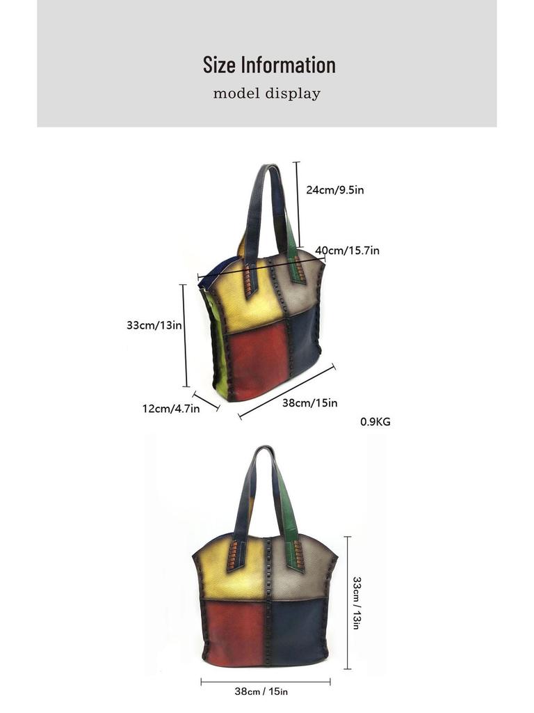 Large Capacity Cowhide Tote: European & American Soft Leather Women's Handbag, Fashionable Single Shoulder Commuter Bag