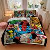Superhero Comic Book Cover Print 3Pcs Bedding Setduvet Cover With 2 Bedropillowcase Home Birthday Gift
