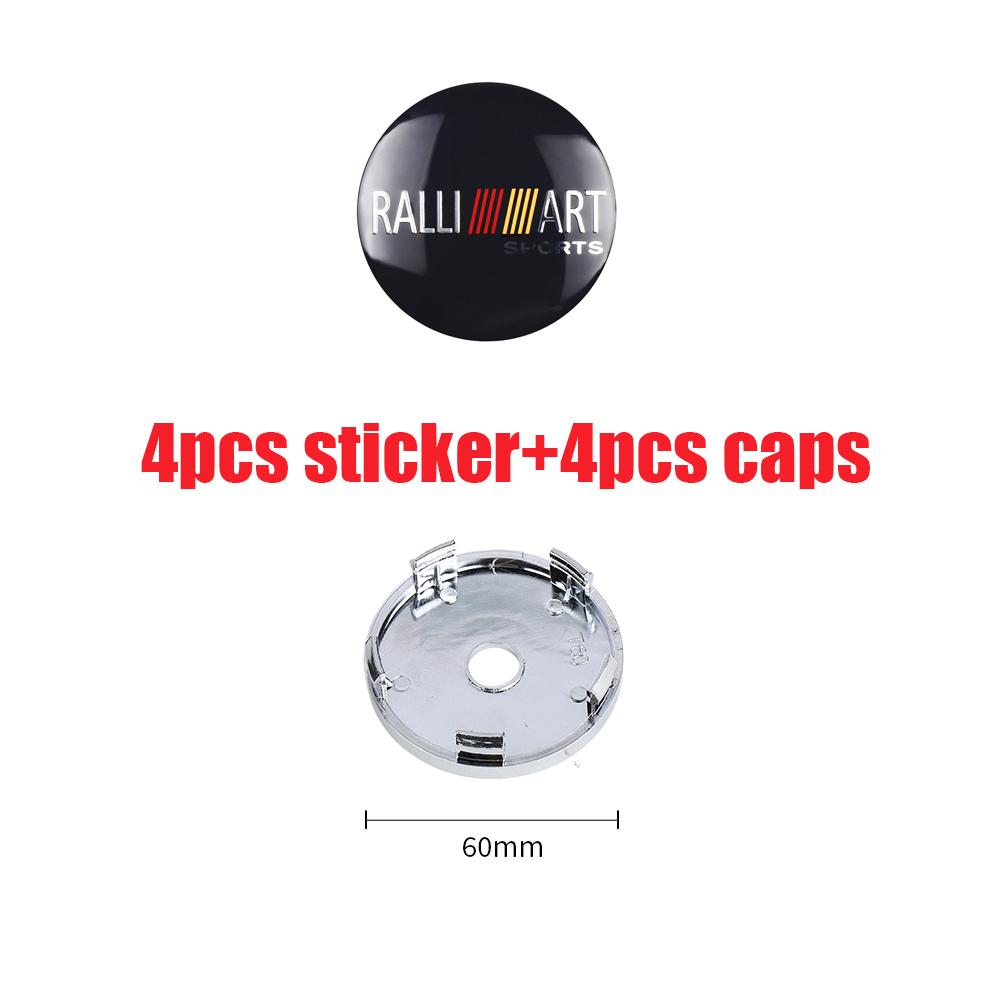 4Pcs 56/60MM Car Wheel Center Hub Caps Badge Tire Rim Cover for Mitsubishi Pajero Sport ASX Lancer L200 Attrage Xpander Eclipse
