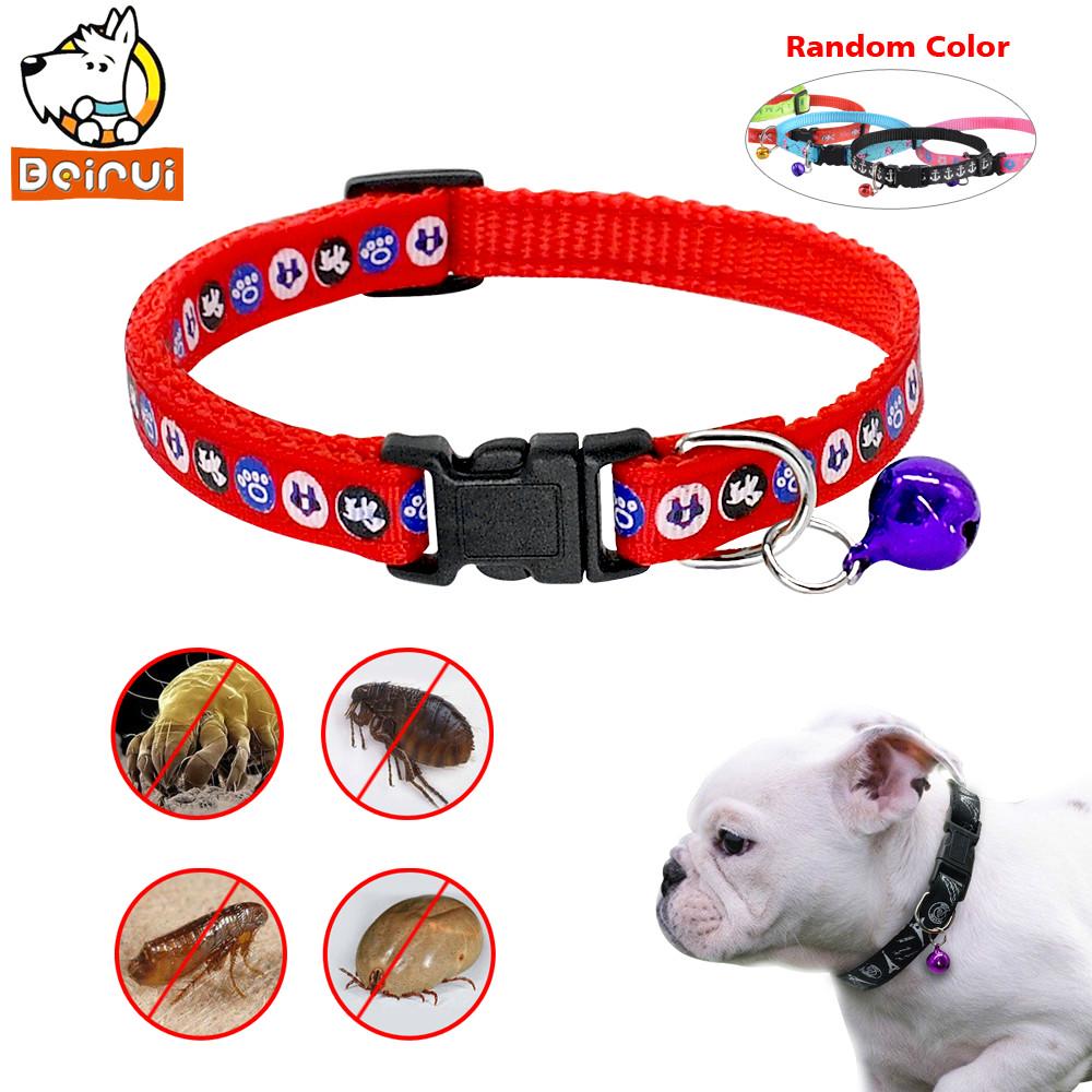 Dog Cat Flea Collar Anti Flea Mite Tick Collar Strap Adjustable Nylon