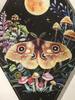 Mushroom Butterfly Pattern Wooden Wall Decor Rhomboid Wall Hanging Boho Home Decoration Witch Decor Room Decors Aesthetic Gift