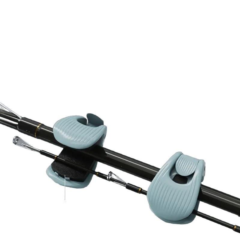 Fishing Rod Holder Fixer Clip Portable Lure Rod Bundling Clamp Beach Fishing Pole Holder Fishing Tools Compact Fixer Holder