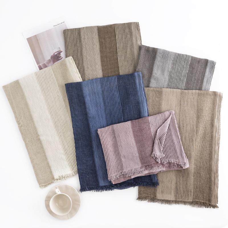 Ethnic Style Imitation Cashmere Scarf Literary Retro Scarf Women's Simple Temperament Shawl Neck Protector Scarf