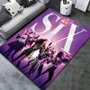 Six Carpet Rug For Living Room Bedroom Home Sofa Decoration Kids Play Nonslip Floor Mat