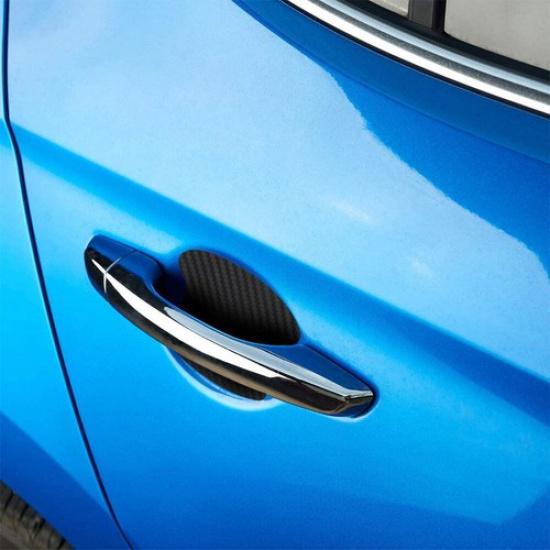 4x Black Car Door Handle Film Sticker Protector Anti Scratch Protect Accessories