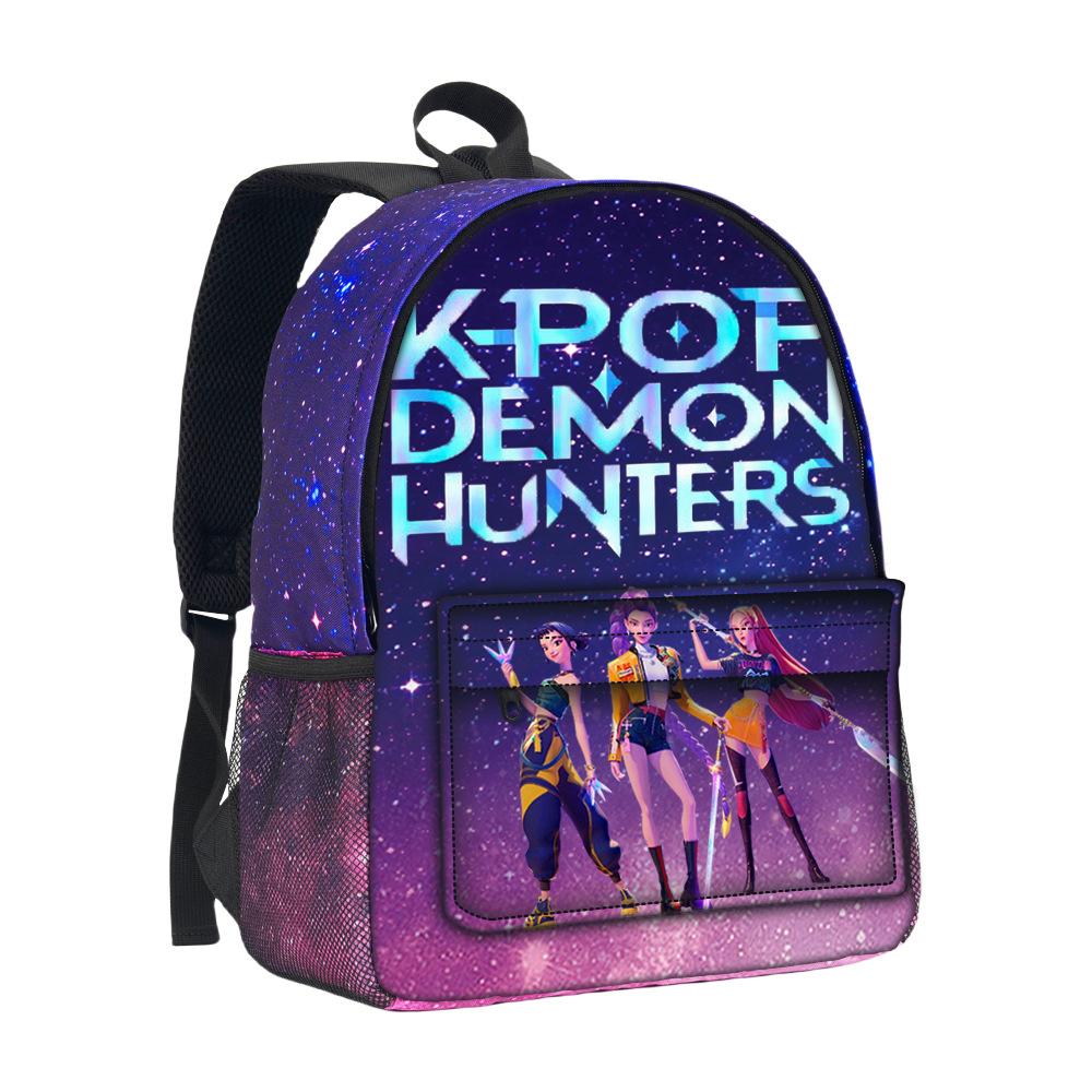 Huntrix Kpop 3D Stereoscopic Starry Sky Bag, Witch Hunting Team, High Capacity Starry Sky Bag for Primary and Secondary School Students CLE