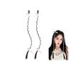 Kids' Wig, Set of 2, Gradient Braided Hairpiece, Clip-on Wig, Easy To Attach, Perfect for Halloween, Kids' Dance, and Stage Performances