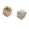 Miniature Present Box Christmas Tree Pendant Sequined Foam Ornament Hanging Decoration for Home Holiday Setup