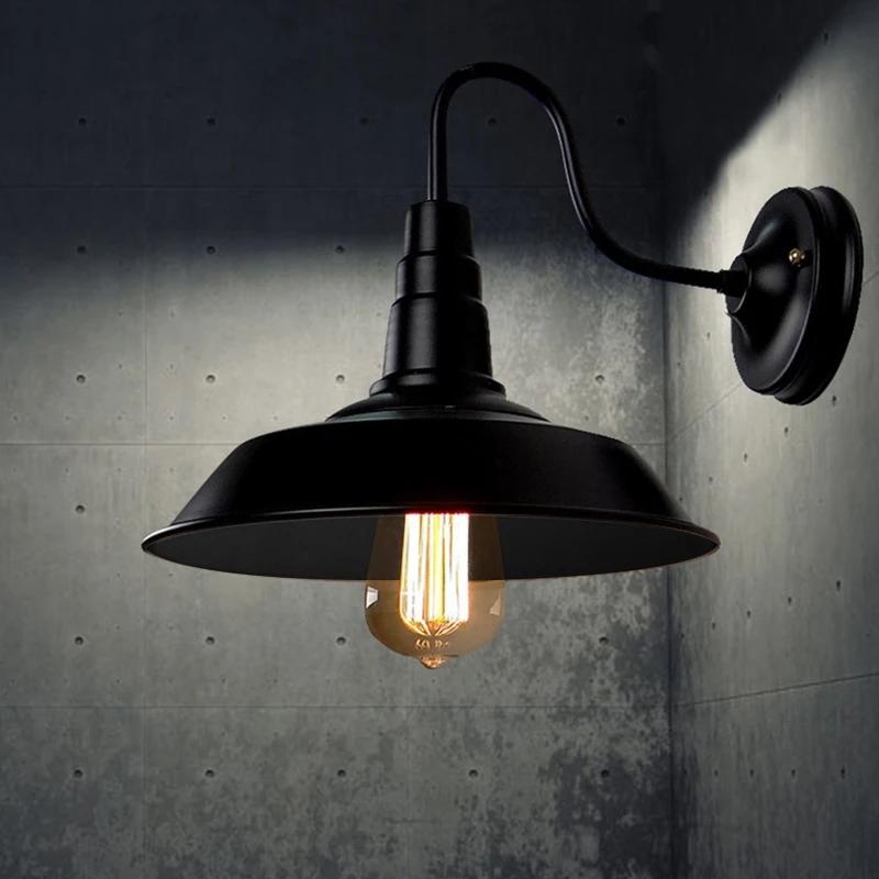 Creative Retro Wall Mount Lamp Outdoor Barn Garage Vintage Fixture Night Light  Wall Lights Decorative Aisle Corridor