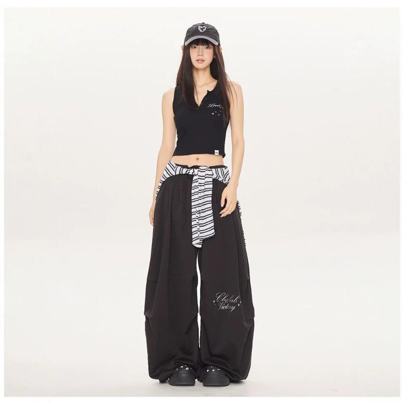 2026 Womens Fashion Slim Outdoor Pants Versatile Casual Wide Leg Trousers