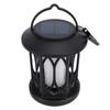 2 Pack Solar Hanging Lights, Outdoor Solar Lantern with Flickering Flame Effect, Monocrystalline Solar Panel, IP65