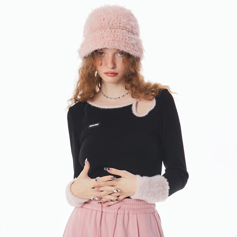 

Женский свитер с круглым вырезом, ажурный, приталенный, повседневный, винтажный One Size