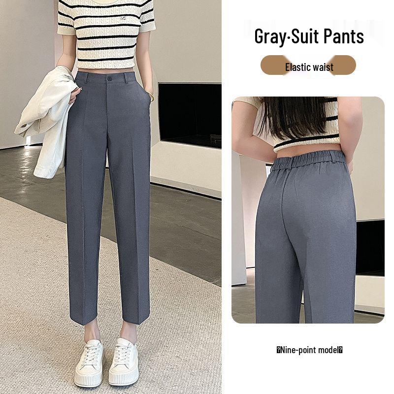 Petite Women s High-Waisted Slimming Cropped Cigarette Pants XL (120-130 lbs)