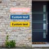 Custom Aluminum Signs 16x4 Inch, Personalized Metal Plaque for Outdoor Yard Street Decor