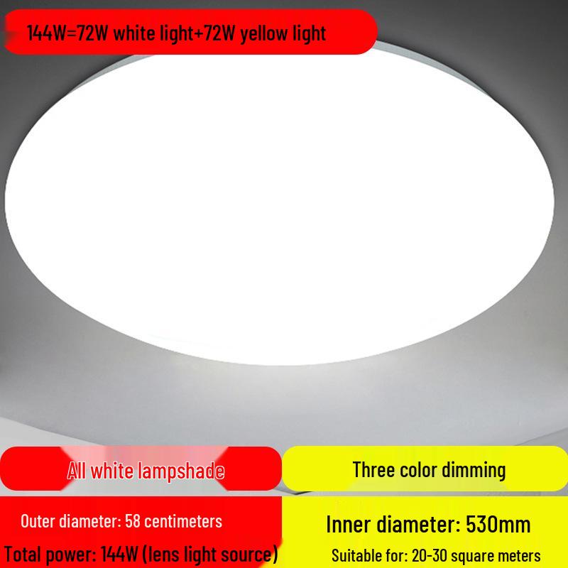 Super Bright LED Ceiling Light: Round Fixture for Living Room, Bedroom, Kitchen, Stairway, and Balcony