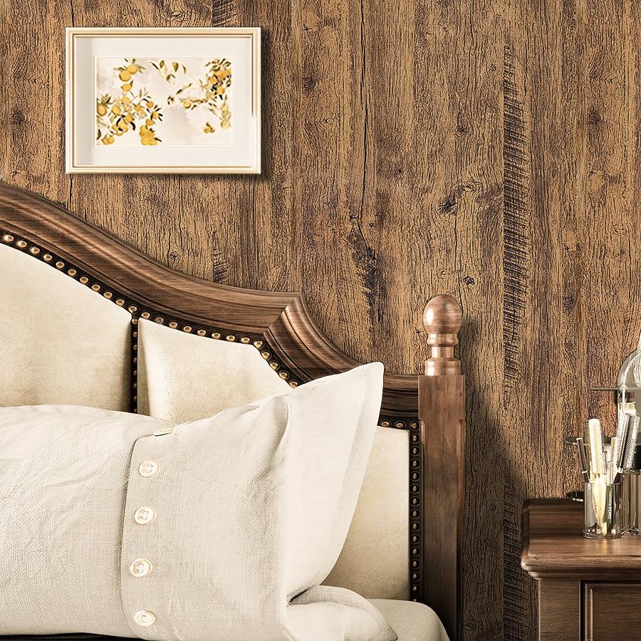 3D Vintage Brick Peel and Stick Wallpaper Self-Adhesive PVC Wall Sticker, Removable Waterproof 3D Embossed Brick Wall Decal for Living Room Dorm Photo