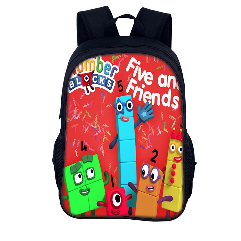 Numberblocks Digitální Číselné Bloky Batoh Pro Děti Školní Úložný Prostor A Vzdělávání
