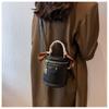 Women's Handbag with A High-End Retro Aesthetic, Fashiable and Versatile, Unique Design, Scarf Round Bucket Bag