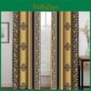 Curtain Luxe Black Living 2panels Gold Curtain Abstract Pattern Printed Curtain For Bedroom Living Room Kitchen Window Rideau
