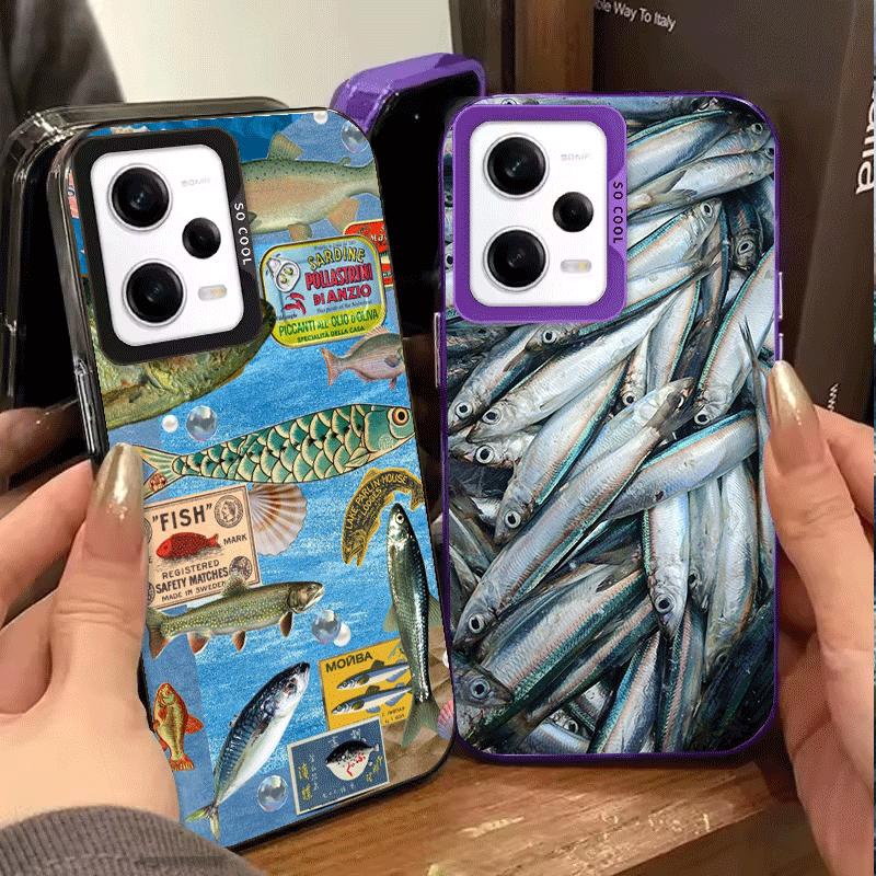 Discounted Salted Fish Shockproof Phone Case for Xiaomi Redmi Note 15 14 13 12 Pro Plus 11 11S 11T 5G Cover Anti Fall Fundas