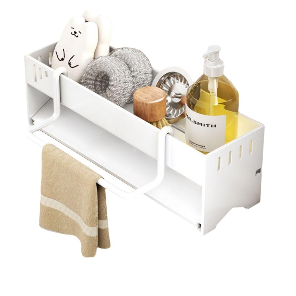 Detachable Kitchen Sink Rack Quick Dry Dishcloth Organizer Sponge Drainer Shelf  Bathroom Use