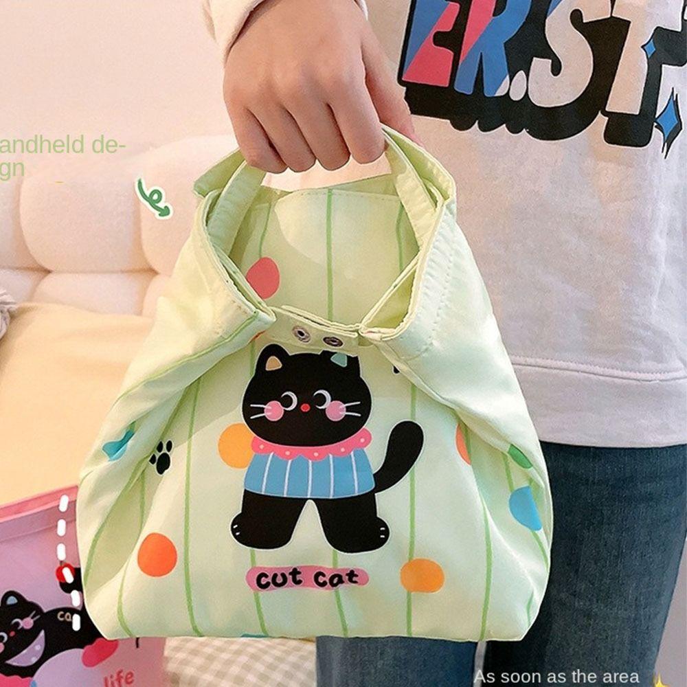 Lightweight Cute Thermal Lunch Bag Large Capacity Food Storage Pouch Cute Cosmetic Bag  Travel