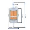 1pc High-Performance Fuel Filter Replacement For FR600V FR651V CH20S - CH25S Engines Garden Power Tool Accessories