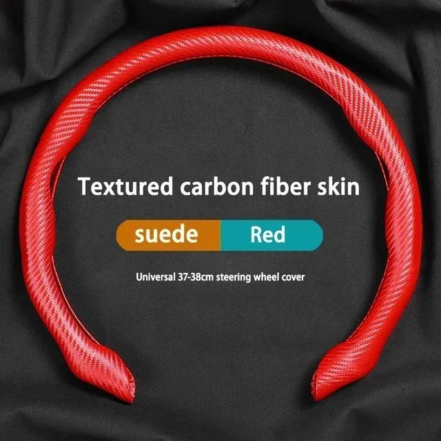 Car Suede Steering Wheel Cover Sweat-absorbin For Fiat 500 Steering Wheel Cover Auto Accessories