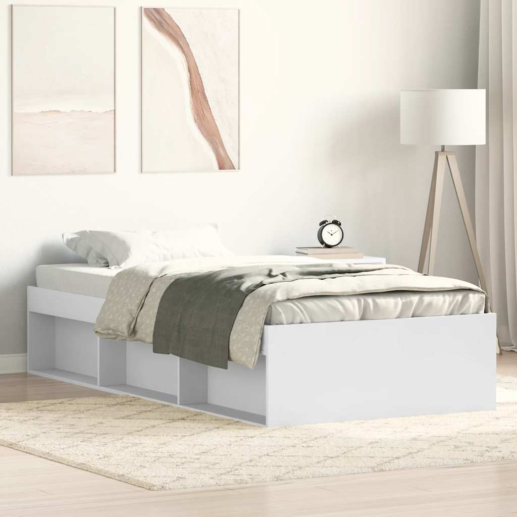 Bed Frame White 75 x 190 cm