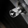 For 4Pcs/Set Car Wheel Tire Valve Caps Metal Stem Cover Ford Mustang Explorer FIESTA Focus Shelby GT350 Kuga Fusion F-150 500
