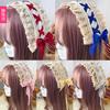 Lolita French Japanese Soft Girl Headgear Headband KC Hair Accessories Lolita Headband Sweet Lace Bow Girl