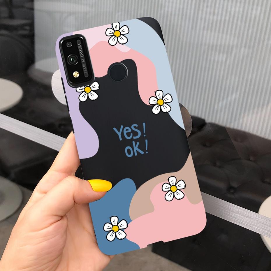 For Honor 9X Lite JSN-L21 Phone Case Honor 9X STK-LX1 Lovely Printing Macaroon Silicone Soft Cases Cover For Honor9X 9 X Lite