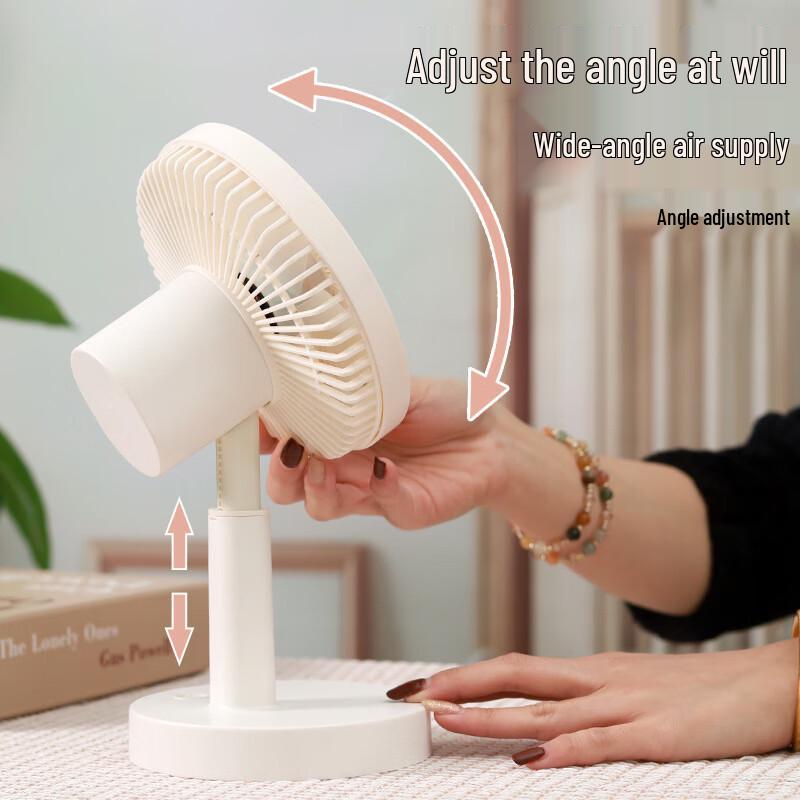 Caiyi Adjustable Mini Desktop Oscillating Fan