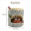 Creative Tree House Animals Flower Pots for Succulents Plants Decorative Planters Fairy Garden Container Home Desktop Decoration