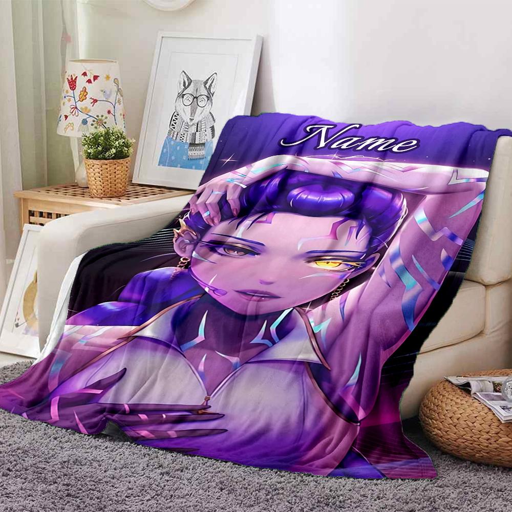 Custom Name Superhero Squad Adventure Blanket for Couch & Bed, Plush Cozy Fuzzy Blanket Super Soft & Warm Blankets for Fall and Winter. 090830
