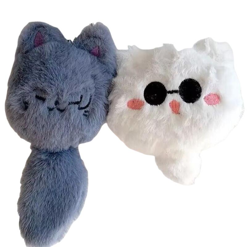 Jujutsu Kaisen Gojo Satoru Geto Suguru anime peripheral cartoon cute cat shape plush doll couple keychain pendant gift