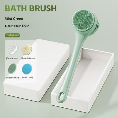 Electric Bath Bruhes Body Brush Back Scrubber for Shower Electric Body Scrub Brush Long Handle Back Brushes Bath and Body