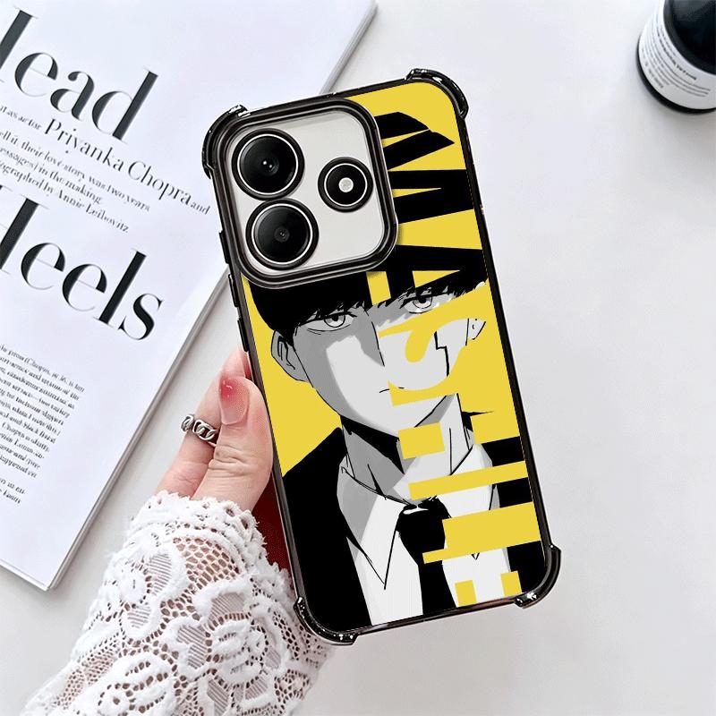 Mashle Magic And Muscles Anime Plating Phone Case For Xiaomi Redmi Note 14 15 Pro Plus 13 12 11 11S 11T 10 9S 9 5G Anti-Fall Air