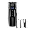 12V/24V 75-90W 450ml LCD Display Vehicle Heating Cup Car Smart Coffee Heat Preservation Touch Screen Travel Electric Thermo Mug