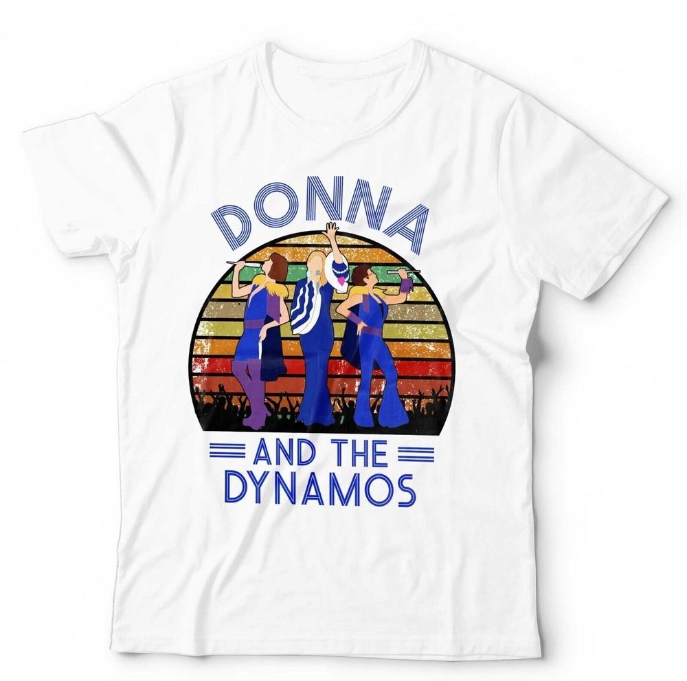 Donna And The Dynamos Unisex TShirt Large Fit 35XL Mamma Mia Musical Retro 3XL