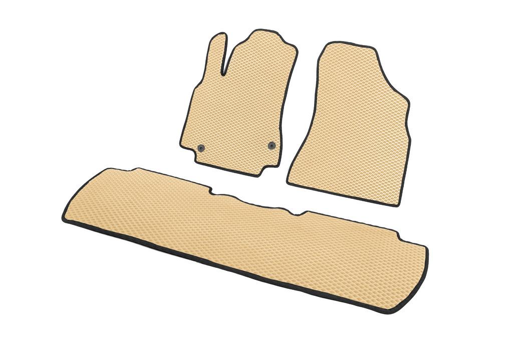 EVA Mats (beige) Front -2025 Rear (3 Pcs) for Peugeot Partner Tepee 2008-2018